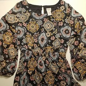 Multicolored Floral Printed Dress